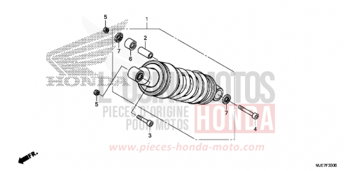 KISSEN, HINTEN CBR650FAJ de 2018